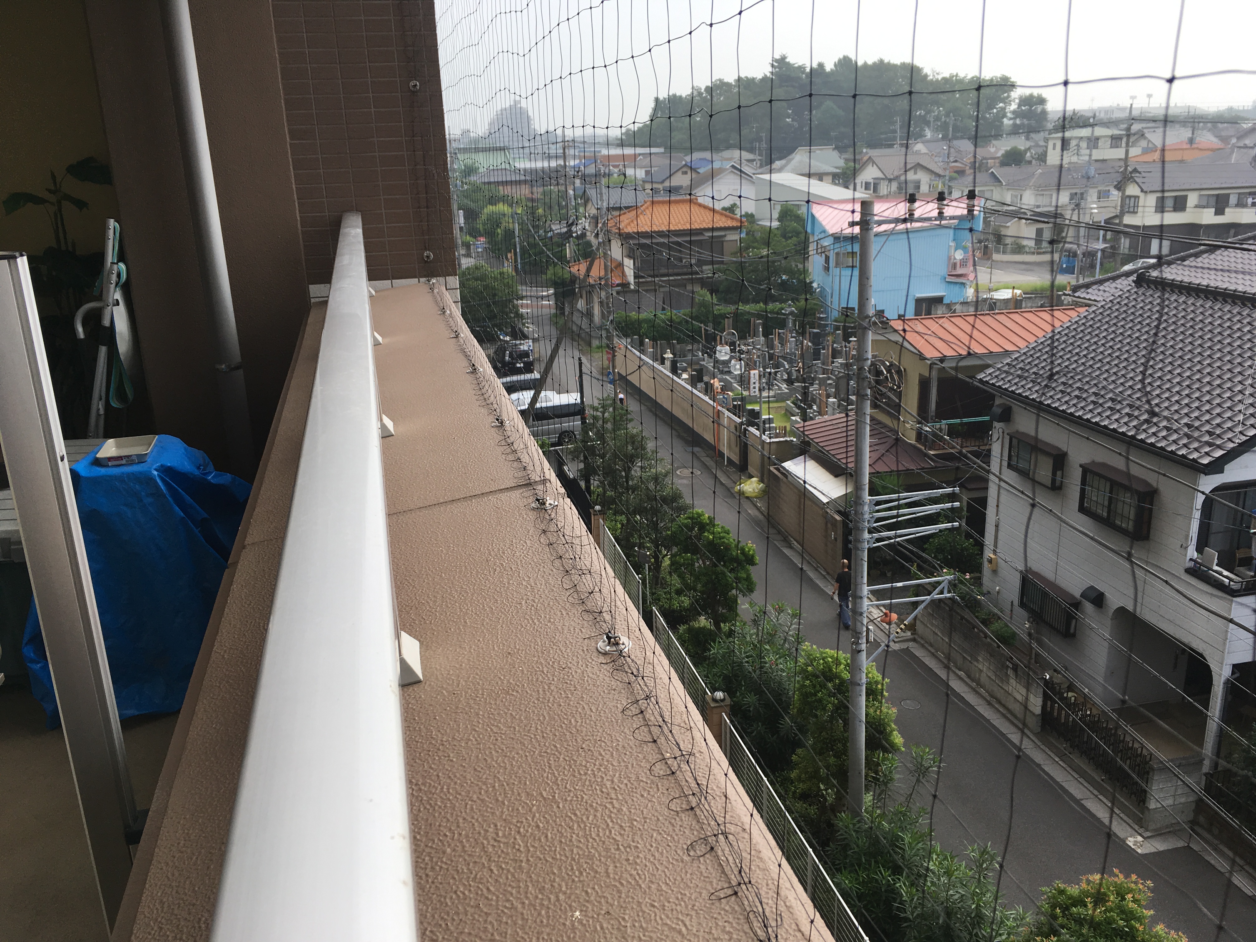 埼玉県春日部市　マンション　ベランダピーコンネット施工