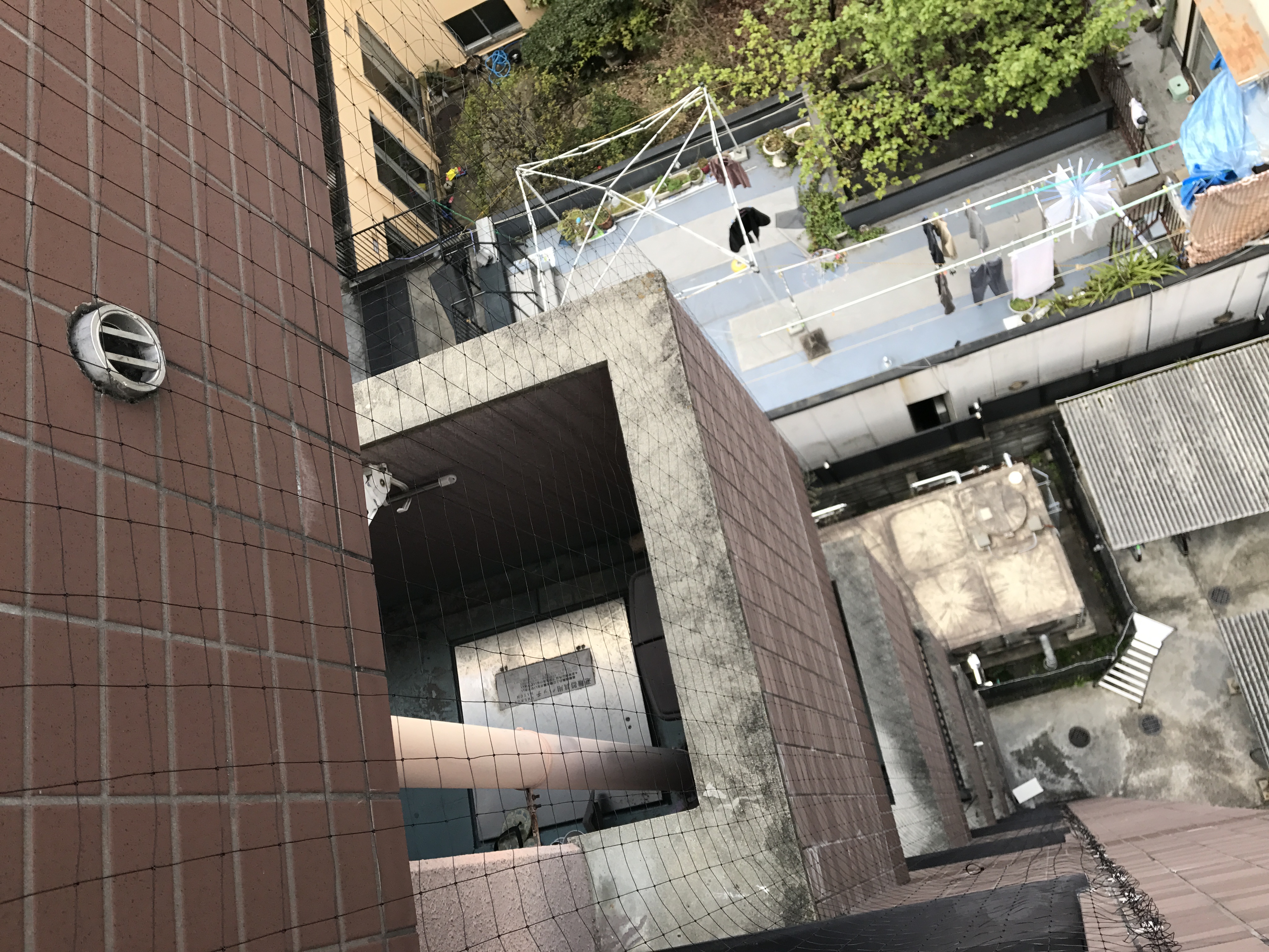 京都市上京区ワンルームマンション　北面ベランダ　ピーコンネット50施工