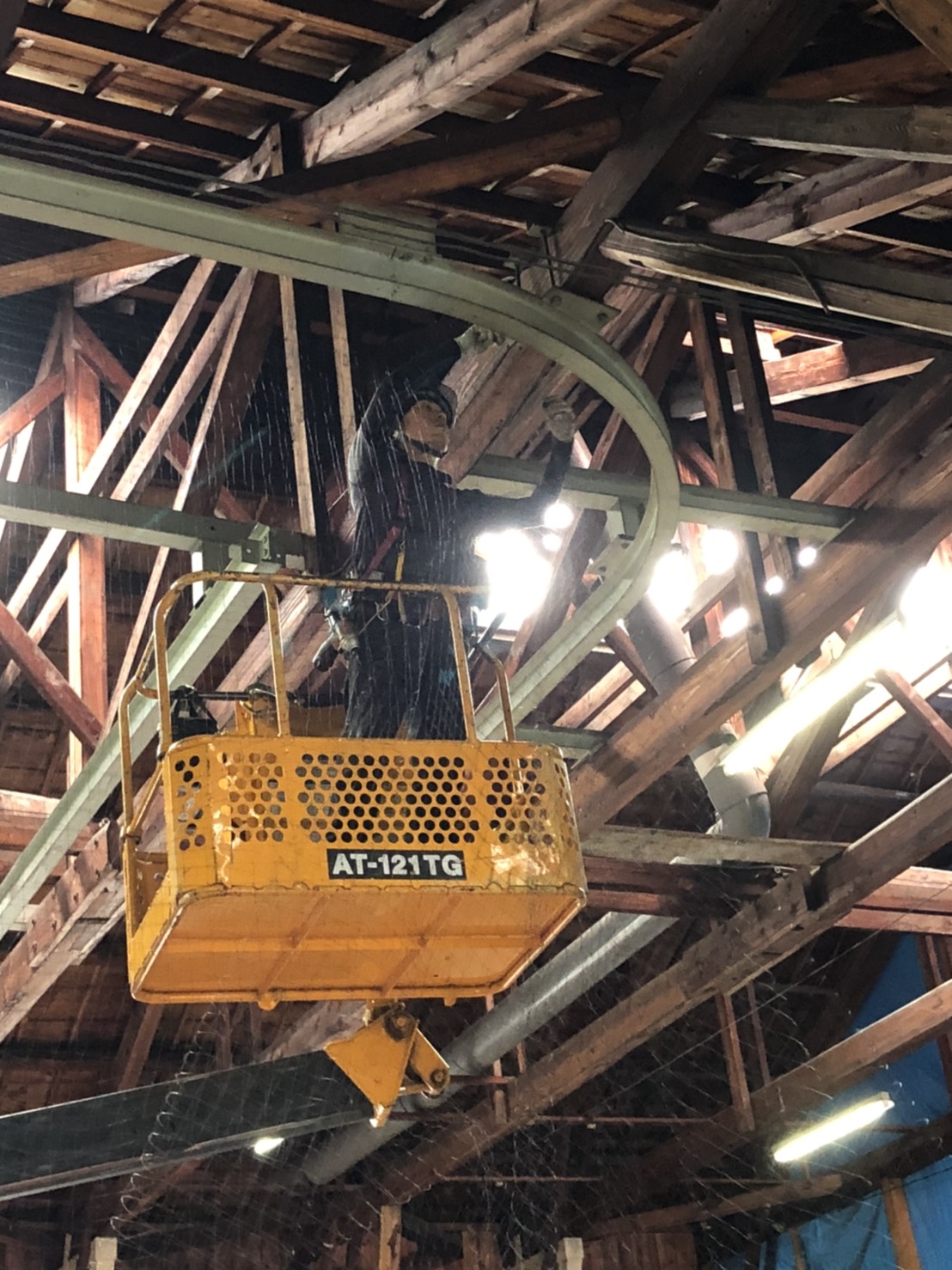 愛知県蒲郡市　工場材料倉庫　ピーコンネット５０取付施工