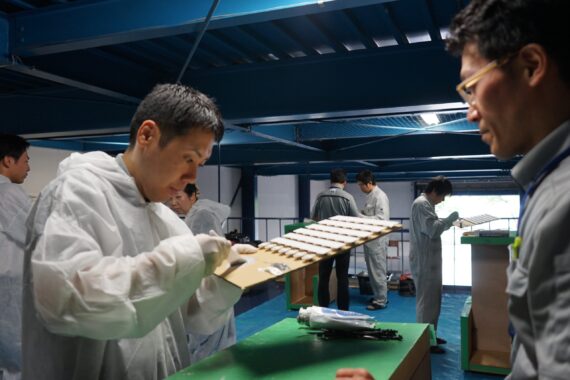 鳩対策認定マイスター 実技講習の様子